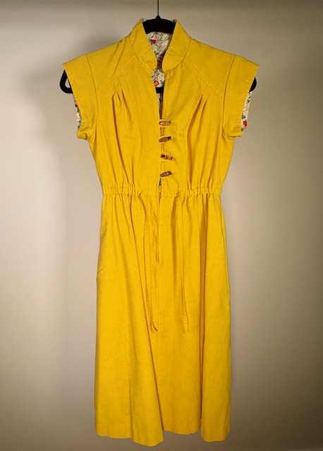 Mustard yellow dress front view