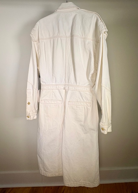 White jacket back view